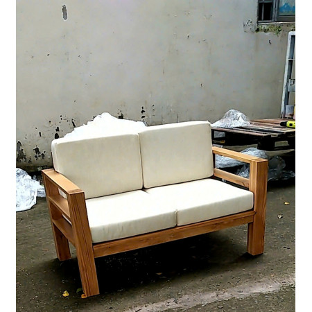 ChunKy Oak : Ghế Sofa Đôi Gỗ Sồi Kèm Nệm